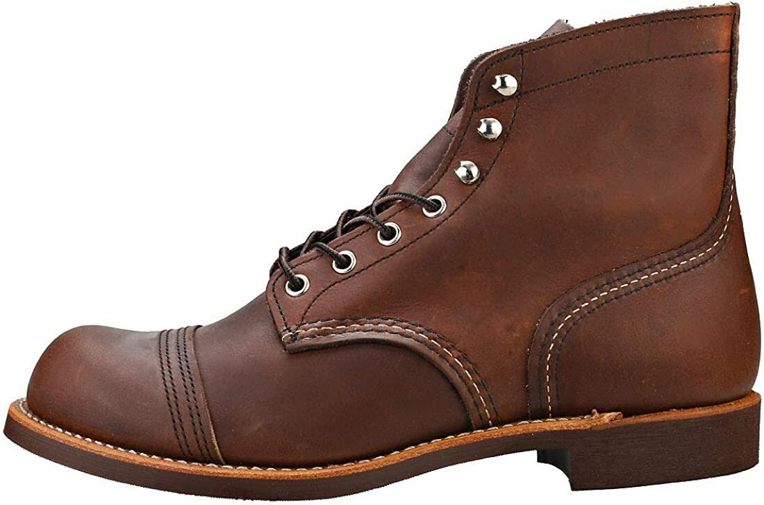 Red Wing Heritage Classic 6" Iron Ranger Boot # 8111 Amber Made in USA 2E & D